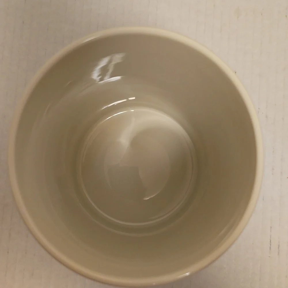 Beautiful Lenox Floral Ceramic Mug with Blue Ribbon Design